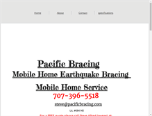 Tablet Screenshot of pacificbracing.com